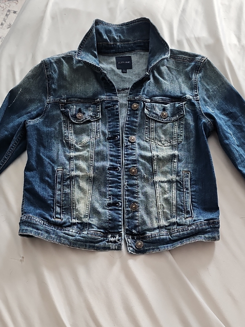 just USA Faded Blue Jean Jacket